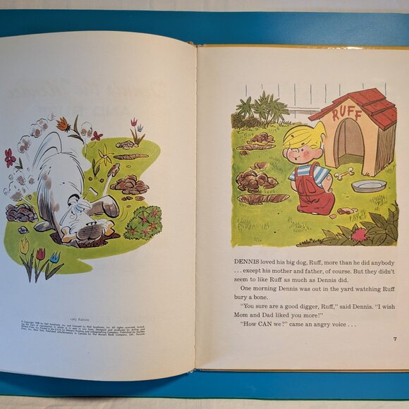1963 Hardcover Dennis the Menace and Ruff Big Golden Book by Carl Memling - Picture 4 of 7